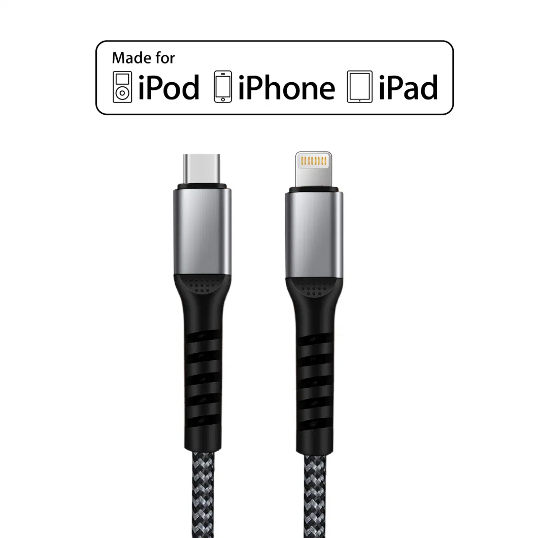 Mfi Certified Lightning Kabel USB Type C Data C94 8pin Fast Charge Cable for iPhone