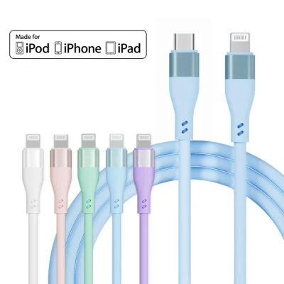 Лучшее зарядное устройство Lightning для Apple iPhone USB-кабель Сертифицированные Mfi зарядные кабели
